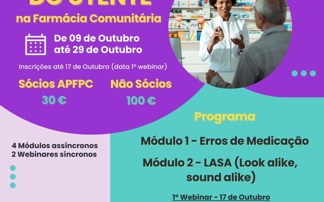 Formação Segurança do Utente em Farmácia Comunitária