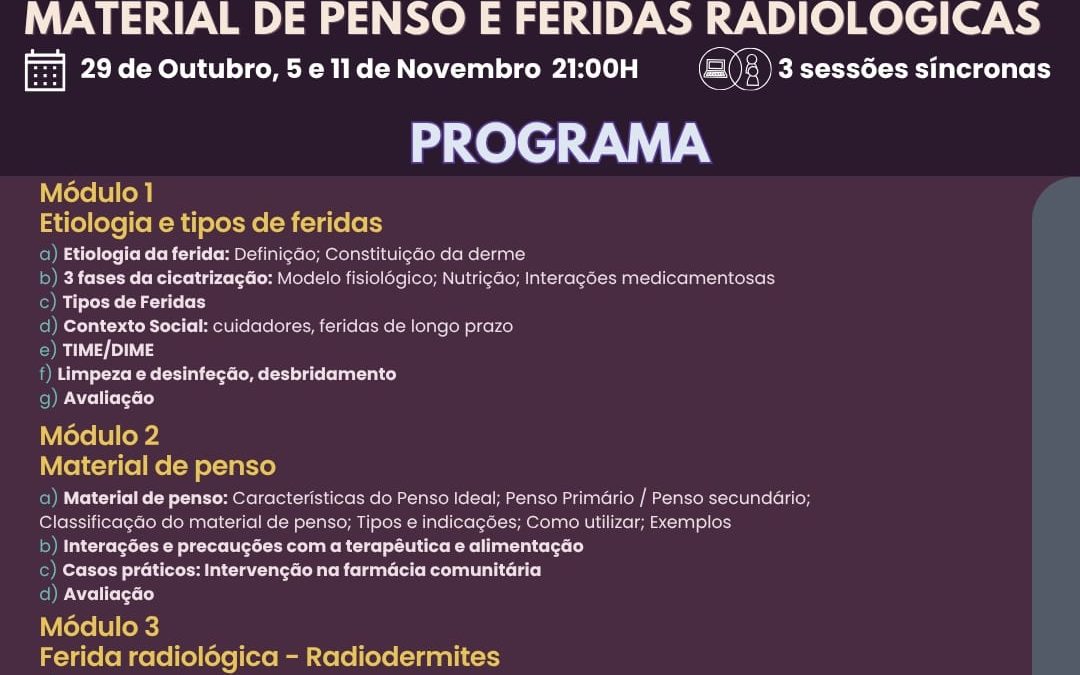 Formação Material de Penso e Feridas Radiológicas